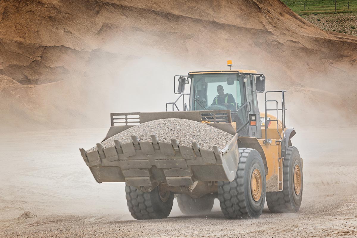Hauling gravel media